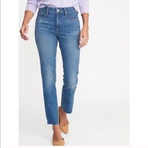 High-Waisted Power Slim Straight Jeans For Women
